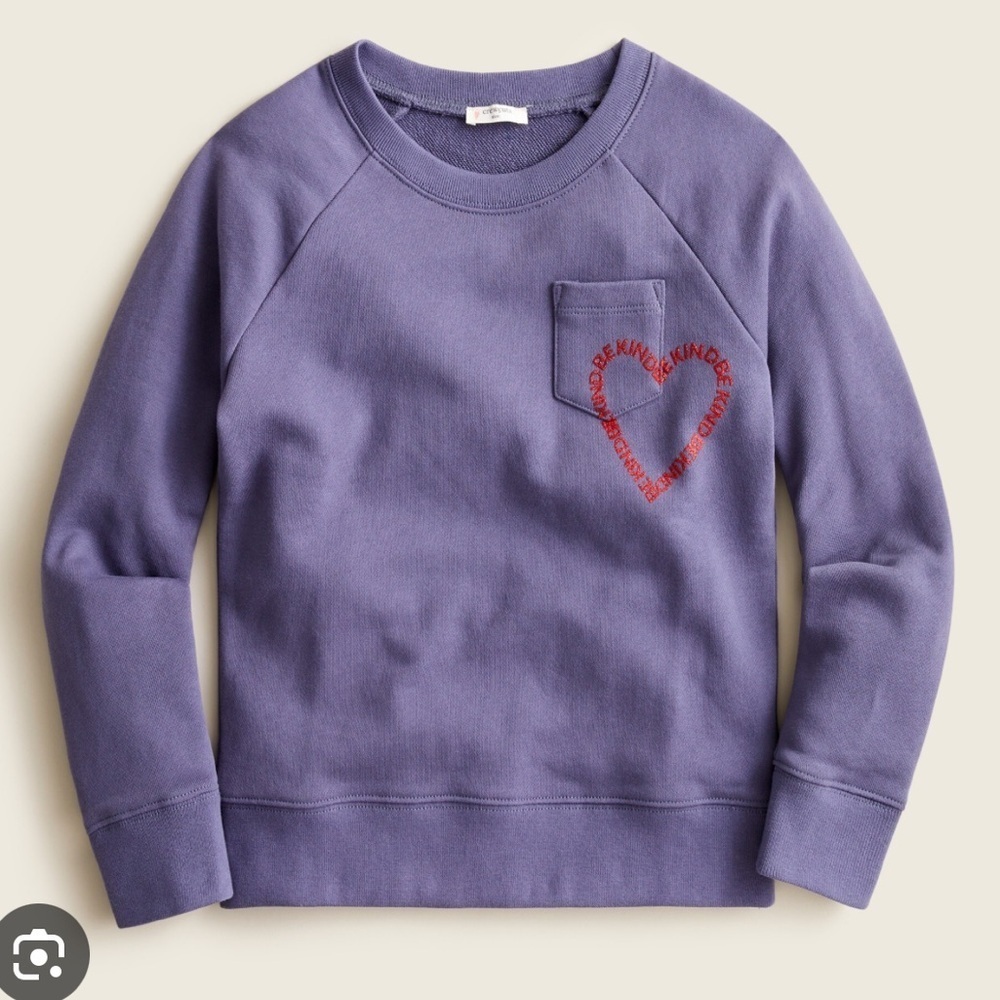 Crewcuts ‘Be Kind’ Crewneck Pocket Sweatshirt